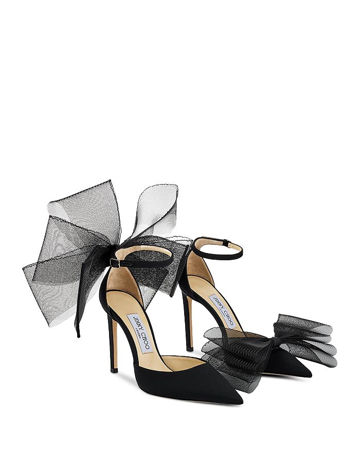 Jimmy Choo - Women's Averly Bow Ankle Strap Pumps