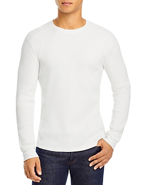 VINCE PIMA COTTON BLEND THERMAL WAFFLE KNIT TEE