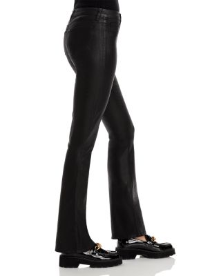 Selma High Rise Sleek Baby Bootcut Jeans in Noir Coated