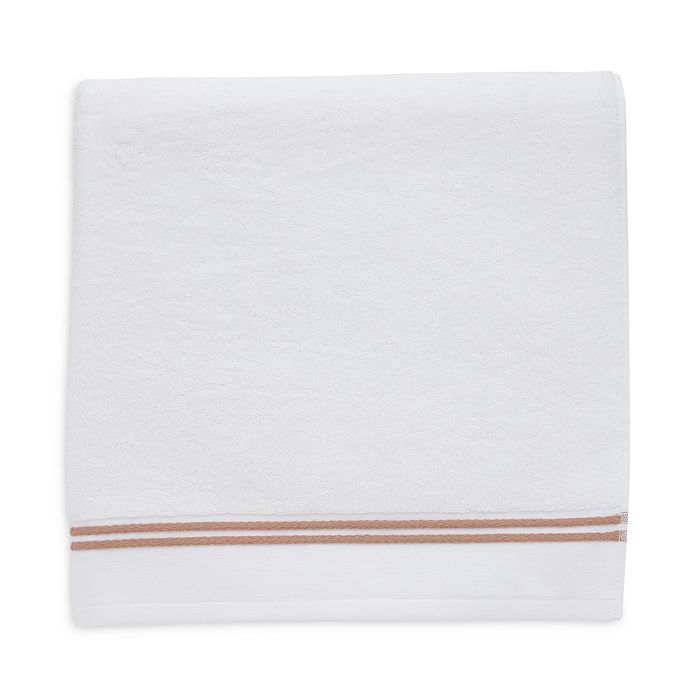 Shop Sferra Aura Towels In White/corn