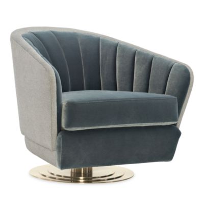 Concentric Fabric Swivel Chair