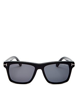 Tom Ford Men's Buckley Square Sunglasses, 56mm In Black/smoke
