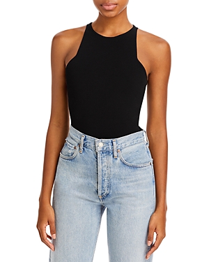 A.l.c Pierce Open Back Bodysuit In Black
