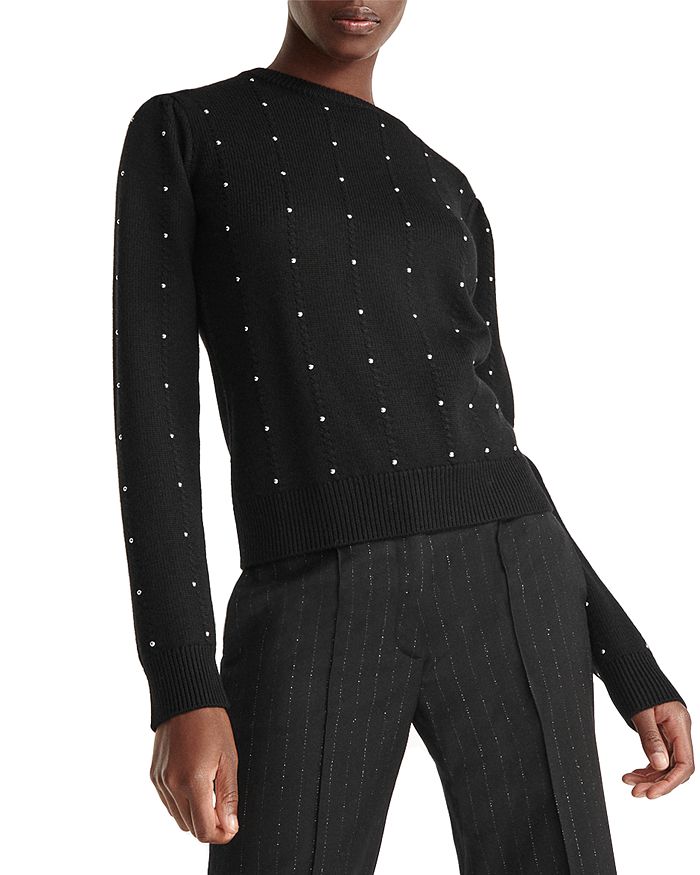 The Kooples Wool Rhinestone Sweater Bloomingdale s