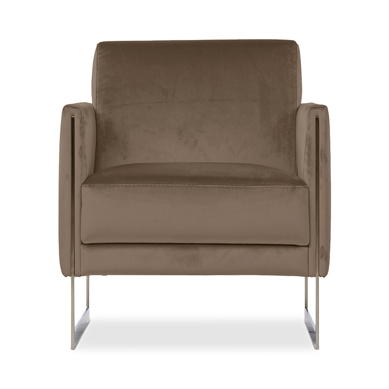 Giuseppe Nicoletti Coco Velvet Brass Chair In Dubai Nocciola/brass