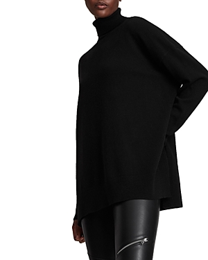 Allsaints Gala Cashmere Turtleneck Sweater In Black