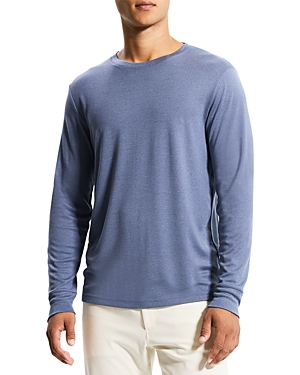 Theory Essential Anemone Long Sleeve T-shirt In Sleet Blue