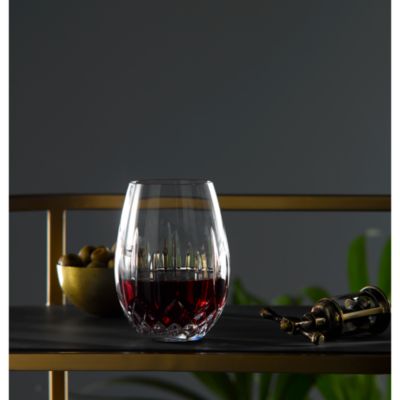 Lismore Nouveau Stemless Red Glasses, Set of 2