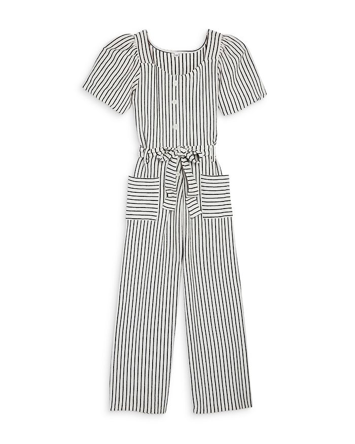 Bcbg striped jumpsuit 2025