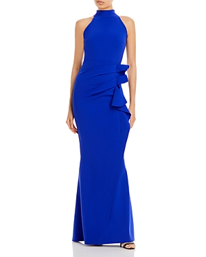 Chiara Boni La Petite Robe Gudrum Sleeveless Mermaid Gown In Inchiostro