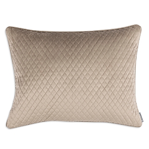Shop Lili Alessandra Valentina Quilted Velvet Decorative Pillow, 20 X 26 In Buff
