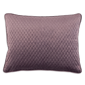 Lili Alessandra Valentina Quilted Velvet Decorative Pillow, 20 X 26 In Raisin