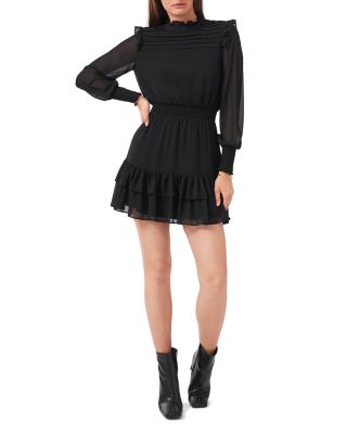 basic black long sleeve dress