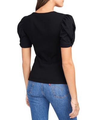 Puff Sleeve Cotton Tee