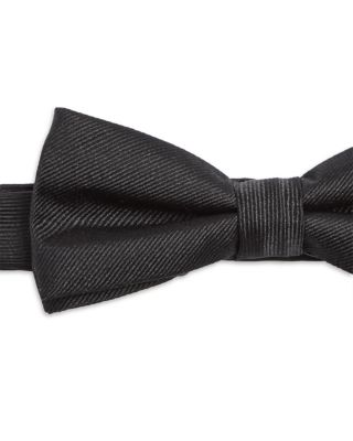 Solid Silk Pre Tied Bow Tie - Exclusive