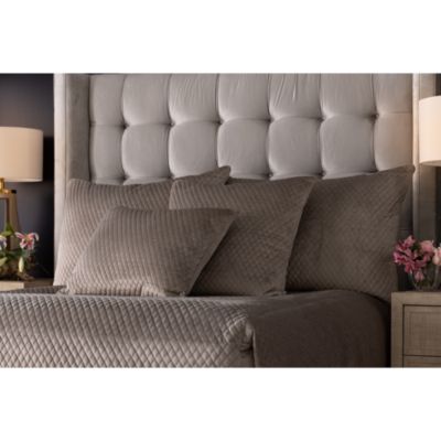 Valentina Quilted Velvet Decorative Pillow, 20&amp;quot; x 36&amp;quot; 