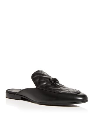 Black Quilted Men’s Mules Buy Totes Black Mens Isotoner Sport Quilted Mule Slippers  main image 2
