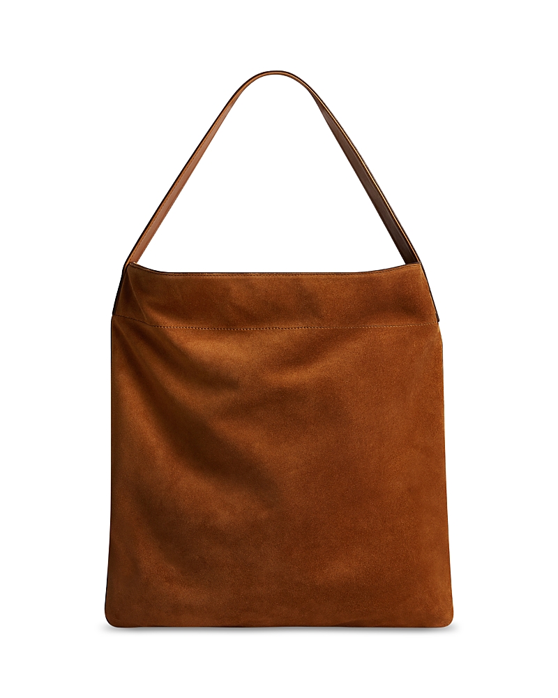 Gerard Darel Lady Suede Tote In Wheat