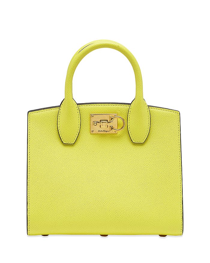 Ferragamo Salvatore Studio Mini Leather Top Handle Bag | Bloomingdale's