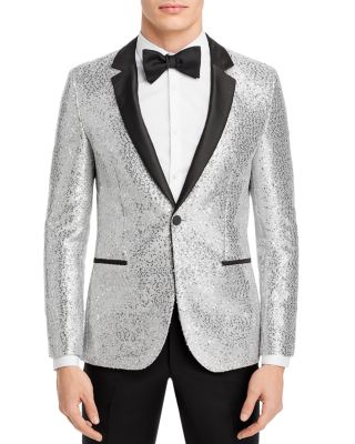 Regular Fit Sequins Lable Wedding Suits for Men One Button Single Breasted Men Suit Prom Groom Tuxedos