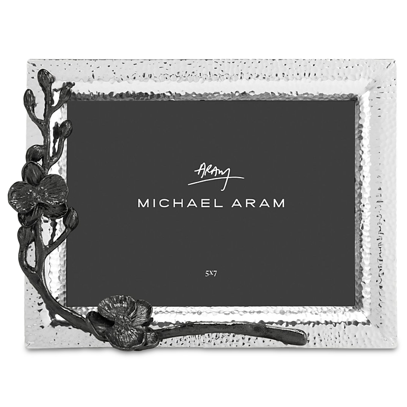 Michael Aram Black Orchid Picture Frame, 5" X 7" In Black Nickelplate
