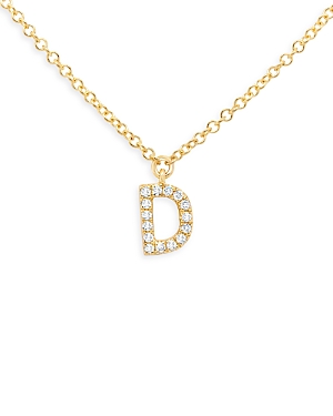 Moon & Meadow 14k Yellow Gold Diamond Initial Pendant Necklace, 18 - 100% Exclusive