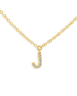 Moon & Meadow 14k Yellow Gold Diamond Initial Pendant Necklace, 18 - 100% Exclusive In J