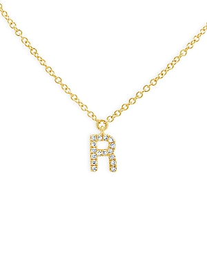 Moon & Meadow 14k Yellow Gold Diamond Initial Pendant Necklace, 18 - 100% Exclusive In R