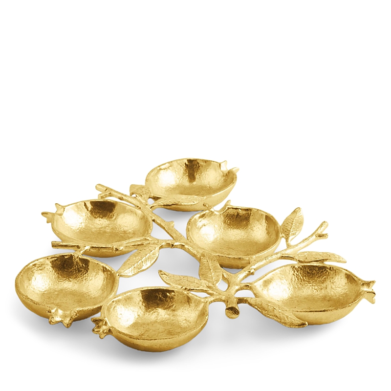 Michael Aram Pomegranate 6-compartment Serving Dish In White