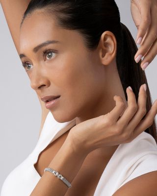 Derby Small Buckle Sterling Silver Caviar Bracelet