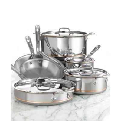 Copper Core 5-Ply Bonded 10-Piece Cookware Set