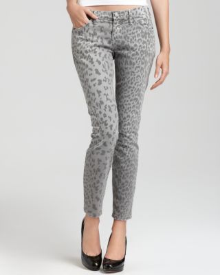 current elliott stiletto leopard jeans
