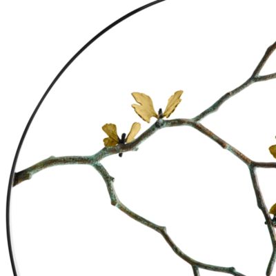 Butterfly Ginkgo 22" Moon Gate Sculpture