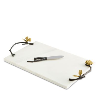 Butterfly Ginkgo Cheese Board with Knife