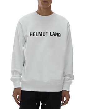 Helmut Lang - Cotton Logo Print Crewneck Sweatshirt 