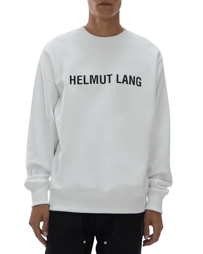 Shop Helmut Lang Logo Print Crewneck T-Shirt