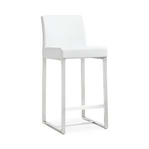 Tov Furniture Denmark Faux Leather Counter Stool, Set Of 2 In White