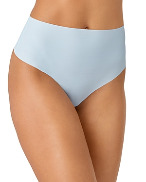 B.tempt'd By Wacoal B.bare Hi Waist Thong In Saltwater Slide