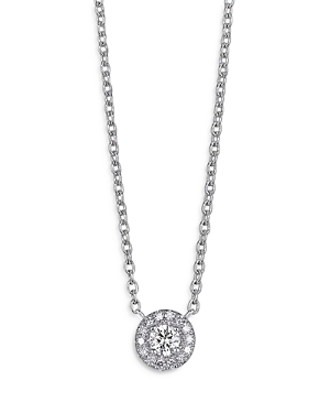 Lightbox Jewelry Lightbox Basics Lab Grown Diamond Pendant Necklace in 10K White Gold, 0.25 ct. t.w. - 100% Exclusive
