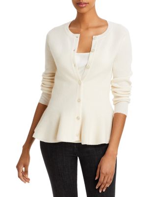 C by Bloomingdale's Cashmere Peplum Cardigan - 100% Exclusive 