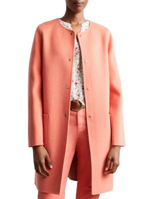 orange cashmere coat