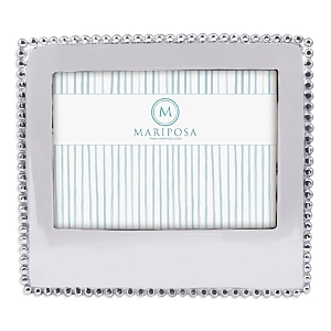 Shop Mariposa Beaded Statement Picture Frame, 5 X 7 In Metal