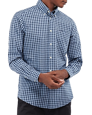 Barbour Merryton Tailored Fit Check Button-down Shirt In Blue