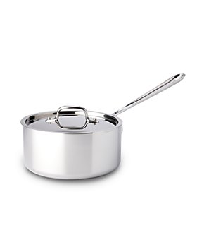 All-Clad - Stainless Steel 3-Quart Saucepan with Lid
