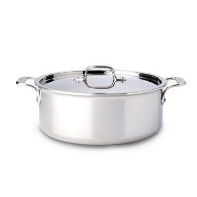 All-Clad - D3 Stainless Steel 6-Quart Stock Pot with Lid