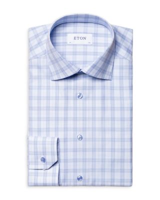 Eton Slim Fit Plaid Stretch Dress Shirt | Bloomingdale's