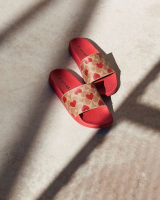 COACH Women's Udele Valentines Slide Sandals | Bloomingdale's