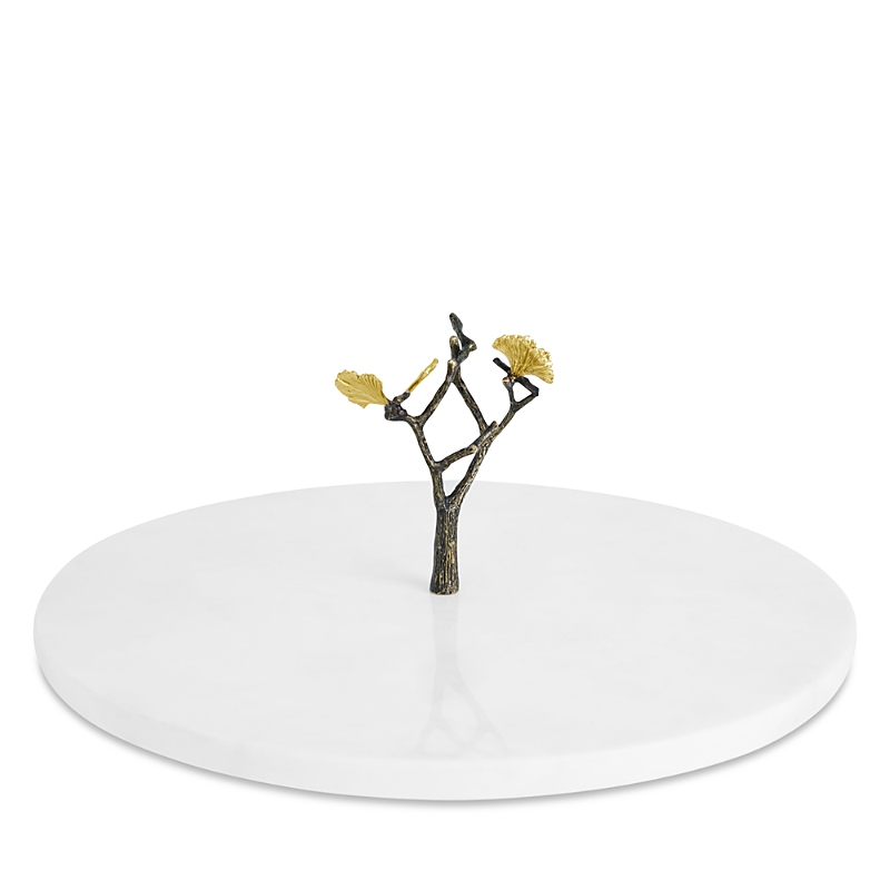 Michael Aram Butterfly Ginkgo Lazy Susan In White