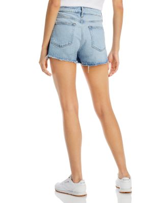 frame cut off denim shorts