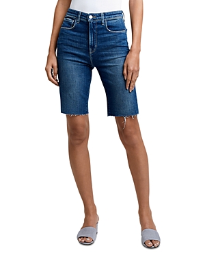 L'Agence Cicely High Rise Bermuda Shorts in Sequoia